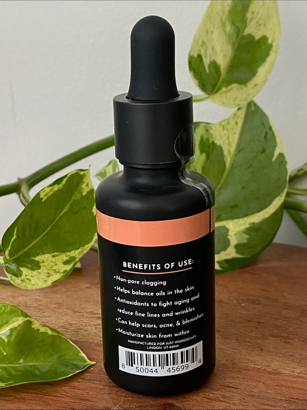 NEW Just Ingredients Cedarwood Spice Face Serum for Men 1oz Organic Ingredients